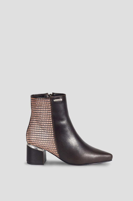 BOTINES PARA MUJER MENISA CUERO TABACO SANTORINI - vista principal