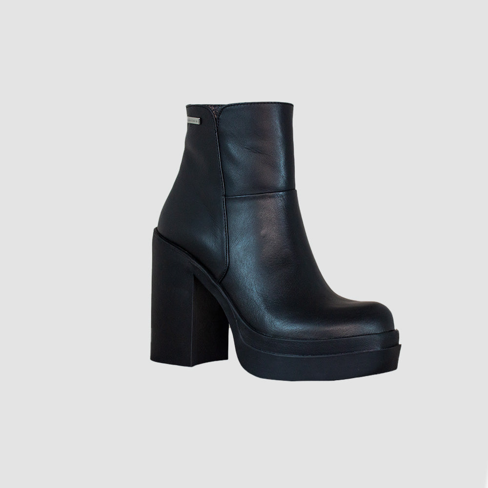 BOTINES PARA MUJER MINTA CUERO NEGRO SANTORINI - vista 2