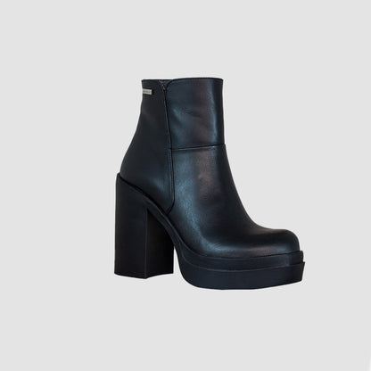 BOTINES PARA MUJER MINTA CUERO NEGRO SANTORINI - vista 2