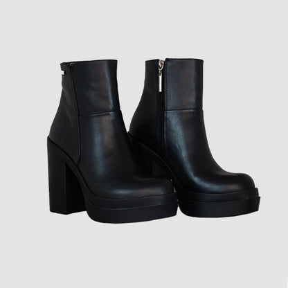 BOTINES PARA MUJER MINTA CUERO NEGRO SANTORINI - vista 3