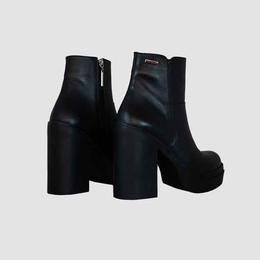 BOTINES PARA MUJER MINTA CUERO NEGRO SANTORINI - vista 4