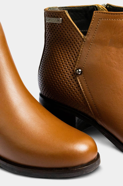 BOTINES PARA MUJER NILUS CUERO MIEL SANTORINI - vista 3