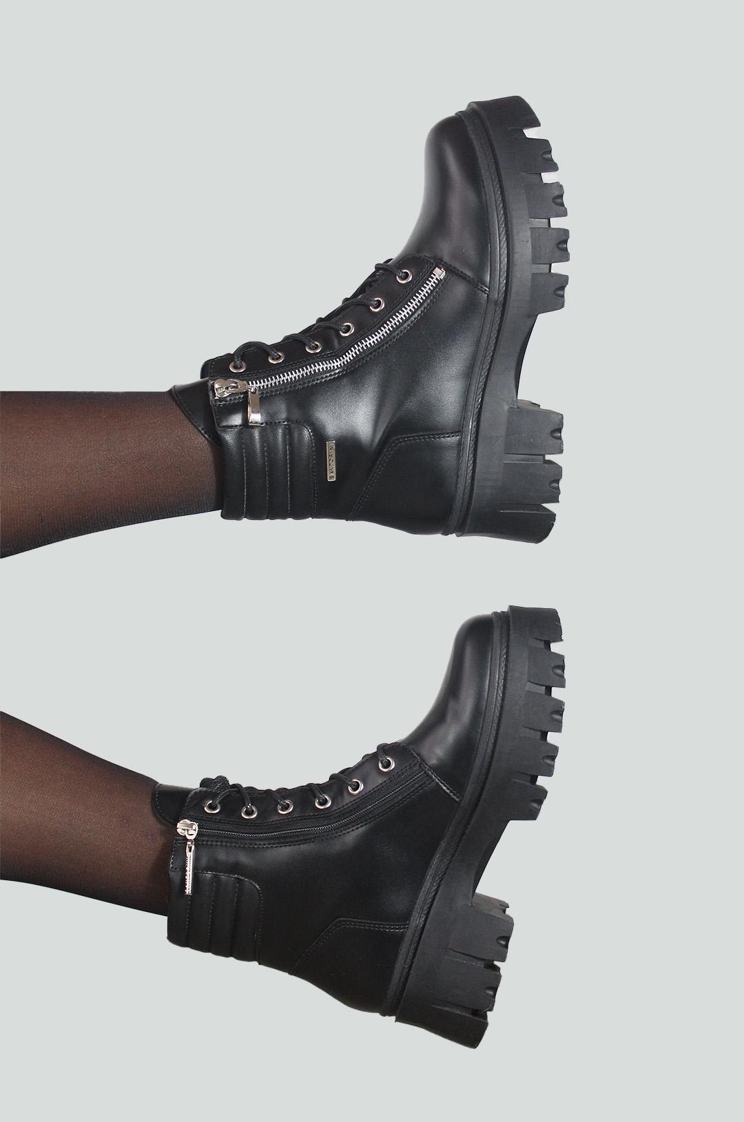 BOTINES PARA MUJER NOAH NEGRO SANTORINI - vista 3