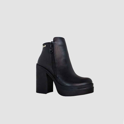 BOTINES PARA MUJER ONIO CUERO NEGRO SANTORINI - vista 2