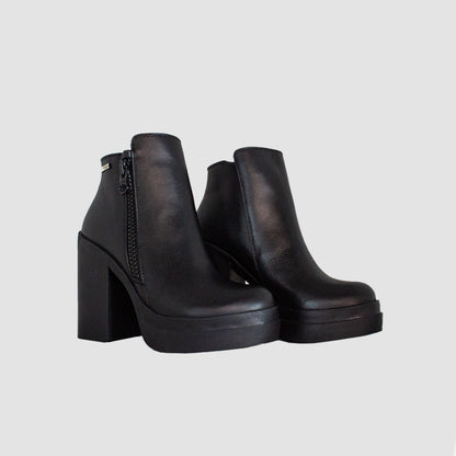 BOTINES PARA MUJER ONIO CUERO NEGRO SANTORINI - vista 3