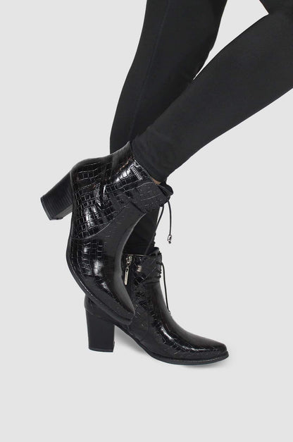 BOTINES PARA MUJER PANAL NEGRO SANTORINI - vista 3