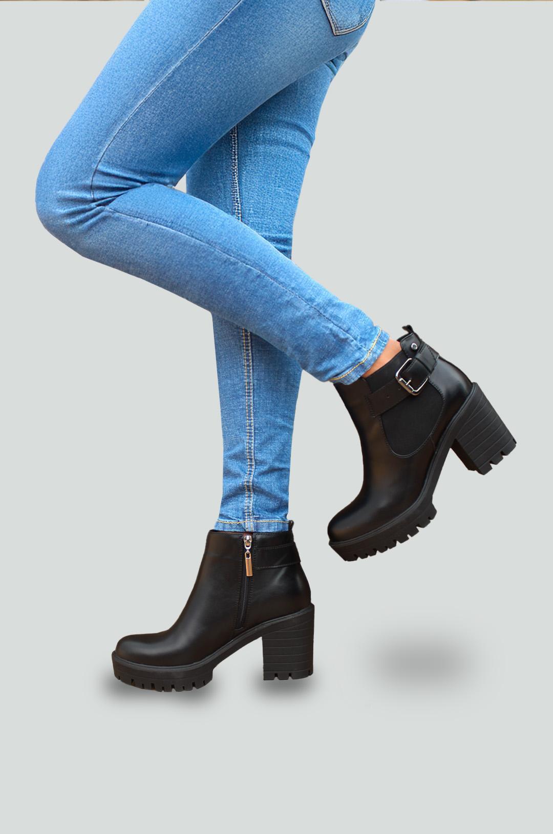 BOTINES PARA MUJER PERSA NEGRO SANTORINI - vista 4