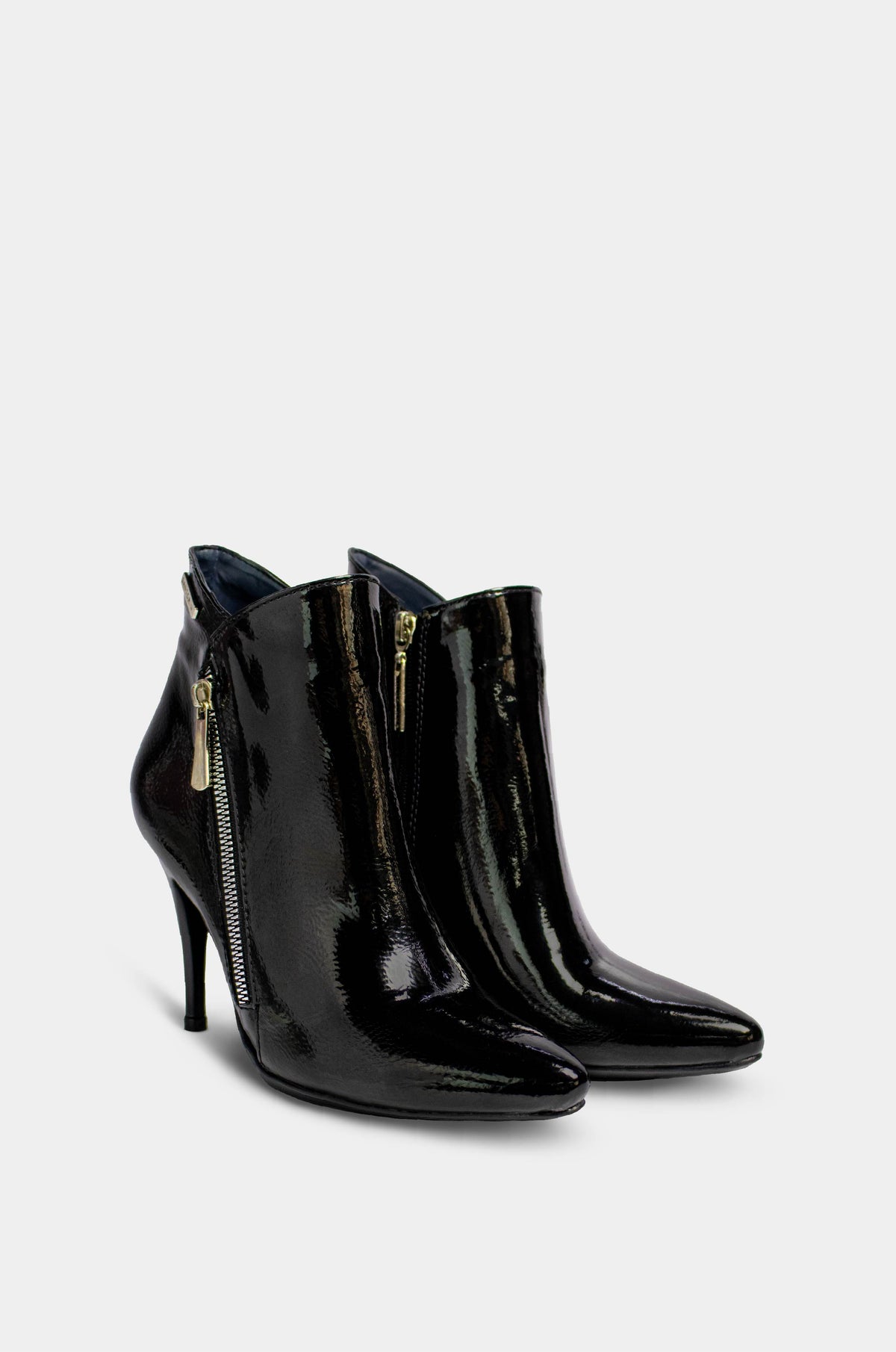 BOTINES PARA MUJER REALEZA NEGRO SANTORINI - vista 45 grados