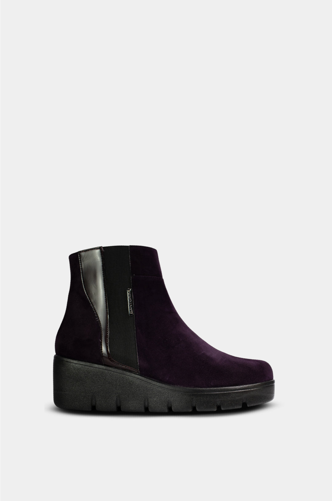 BOTINES PARA MUJER REINA CUERO MORADO SANTORINI - vista principal