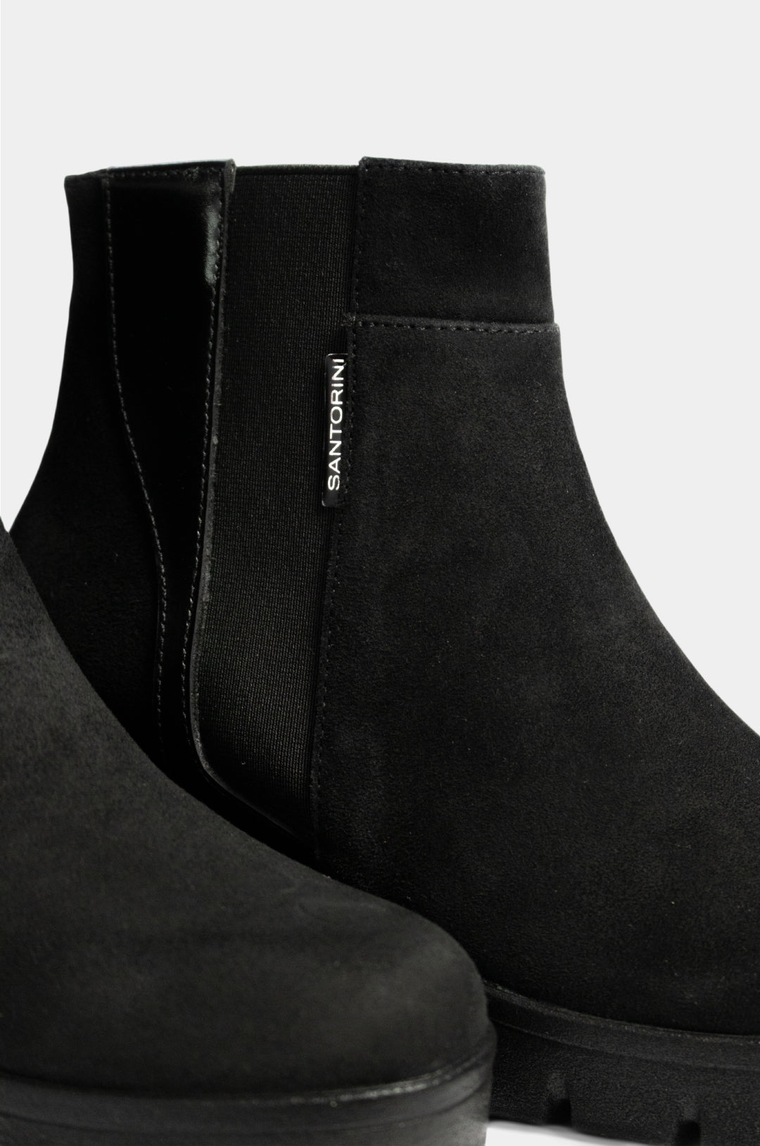 BOTINES PARA MUJER REINA CUERO NEGRO SANTORINI - vista 3