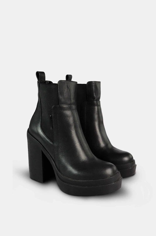 BOTINES PARA MUJER ROXI CUERO NEGRO SANTORINI - vista 2