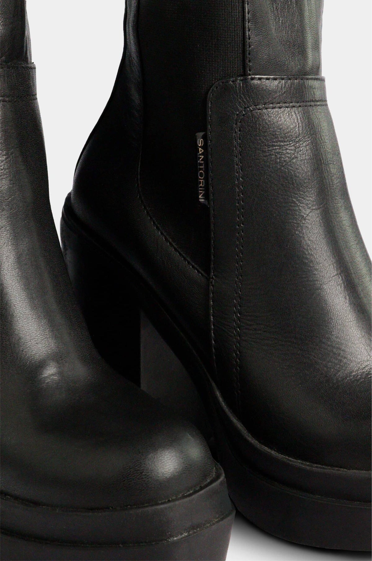 BOTINES PARA MUJER ROXI CUERO NEGRO SANTORINI - vista 3