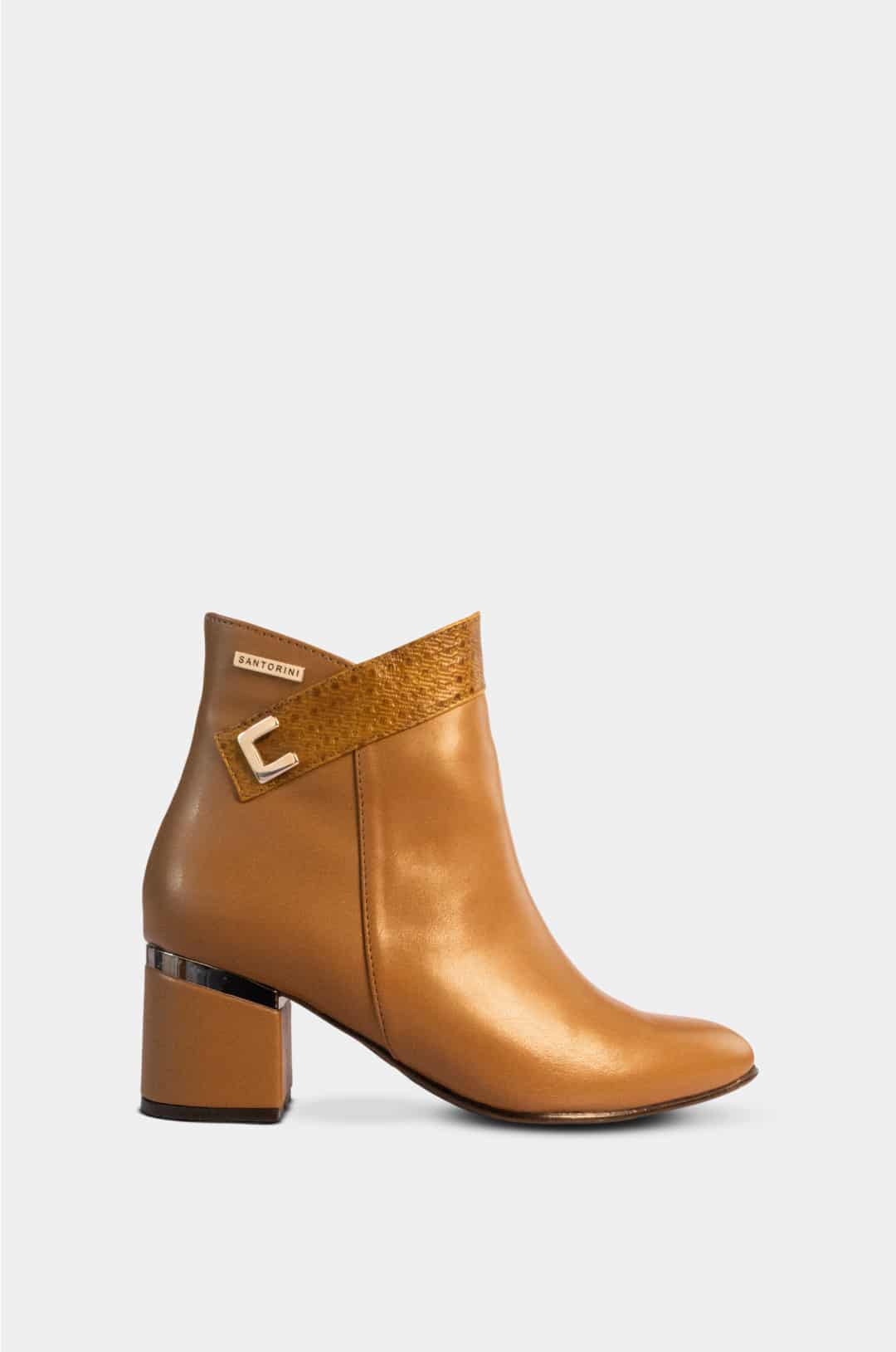 BOTINES PARA MUJER SEDA MIEL SANTORINI - vista principal