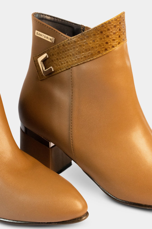 BOTINES PARA MUJER SEDA MIEL SANTORINI - vista 3