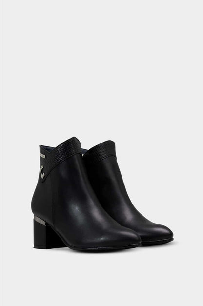 BOTINES PARA MUJER SEDA NEGRO SANTORINI - vista 2