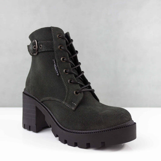 BOTINES PARA MUJER STAR CUERO GRIS SANTORINI - vista 2