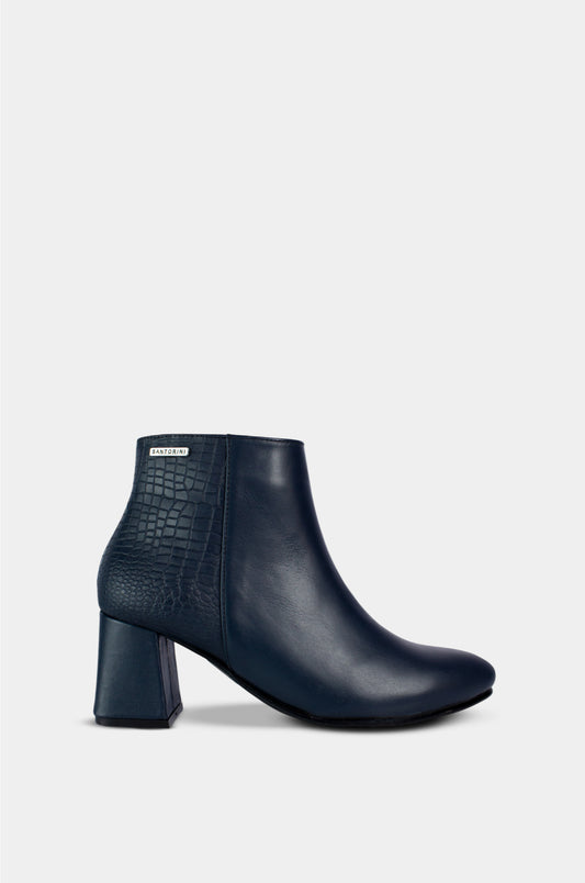 BOTINES PARA MUJER THAIANA1 CUERO AZUL SANTORINI - vista principal