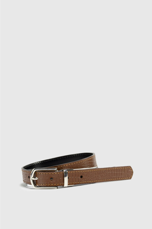 CINTURON PARA MUJER DOBLE FAZ MUSKI MIEL SANTORINI - vista principal