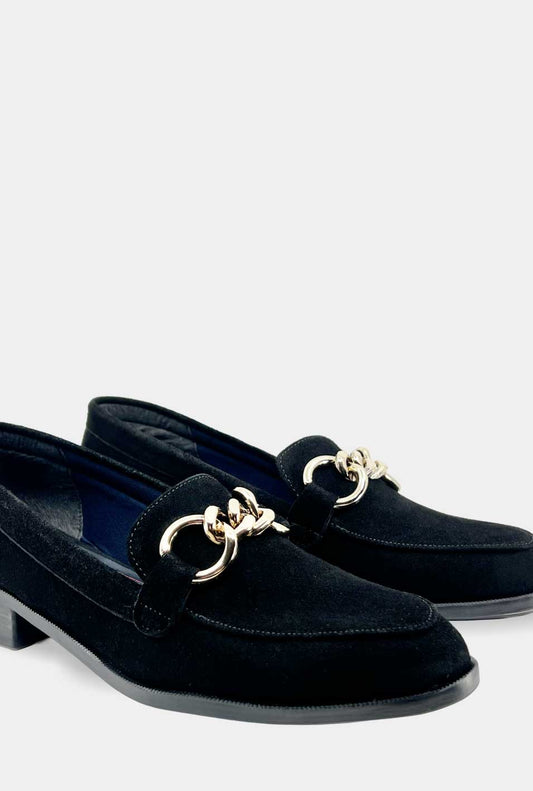 MOCASINES PARA MUJER DEMI2 CARNAZA NEGRO SANTORINI - vista 3