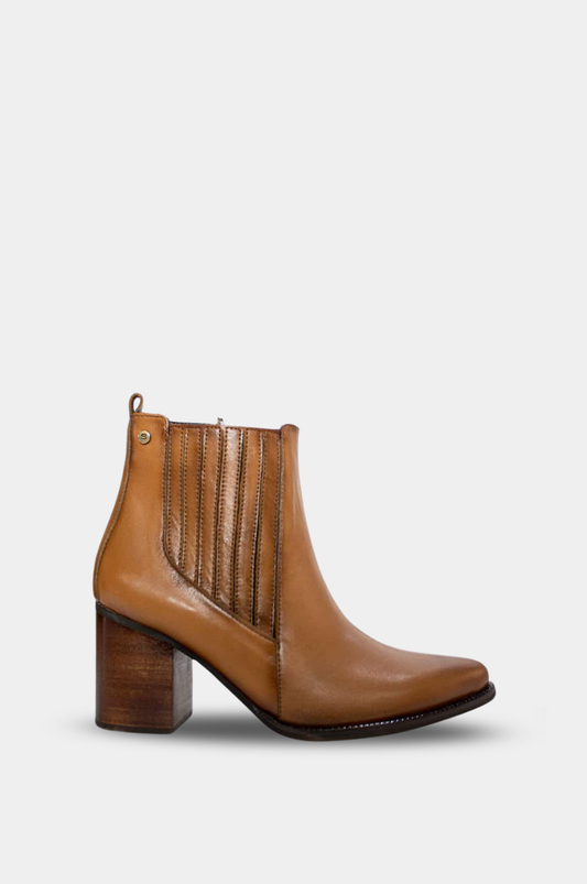 BOTINES PARA MUJER ARTENISA CUERO MIEL