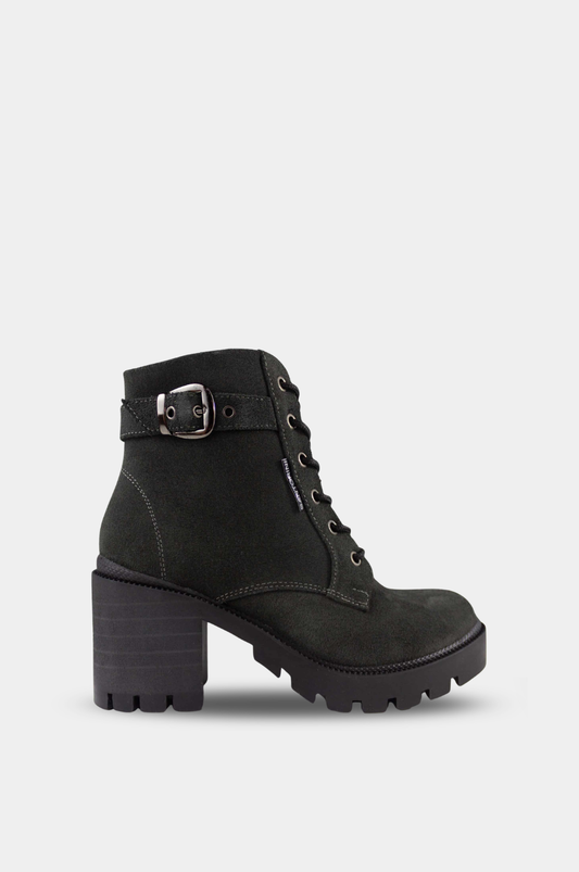 BOTINES PARA MUJER STAR CUERO GRIS