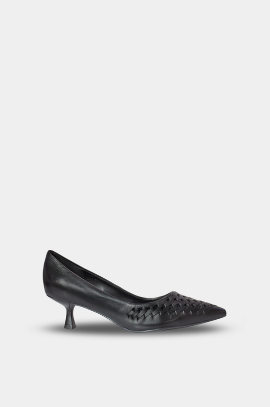 TACONES PARA MUJER CATARINA CUERO NEGRO