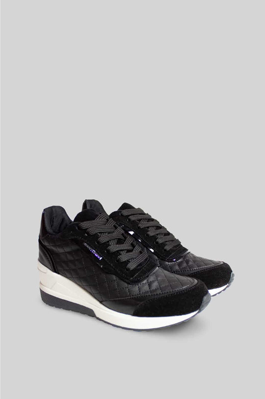 TENIS PARA MUJER AGATA NEGRO SANTORINI - vista 2