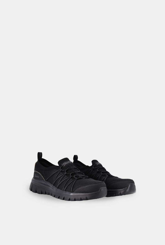 TENIS PARA MUJER ETOFFE NEGRO SKECHERS - vista 2