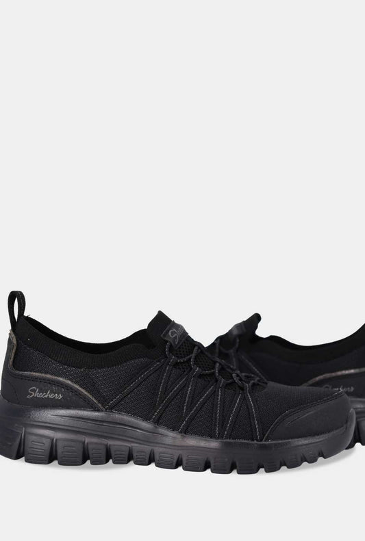 TENIS PARA MUJER ETOFFE NEGRO SKECHERS - vista 3