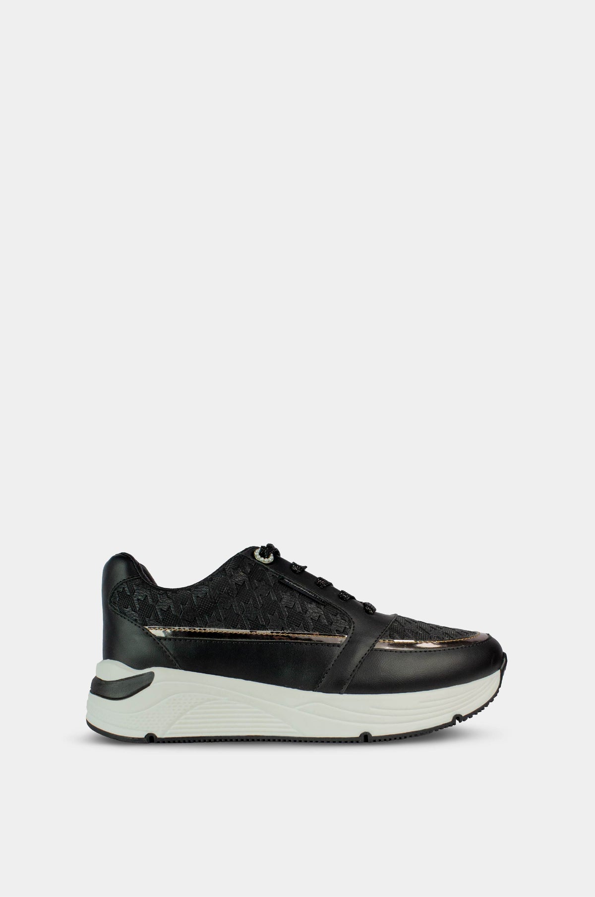 TENIS PARA MUJER EVALUNA NEGRO SANTORINI - vista lateral