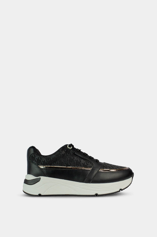 TENIS PARA MUJER EVALUNA NEGRO SANTORINI - vista lateral