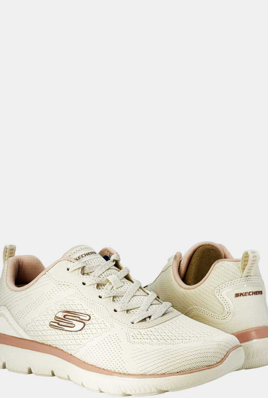 TENIS PARA MUJER FILO BEIGE SKECHERS - vista 3
