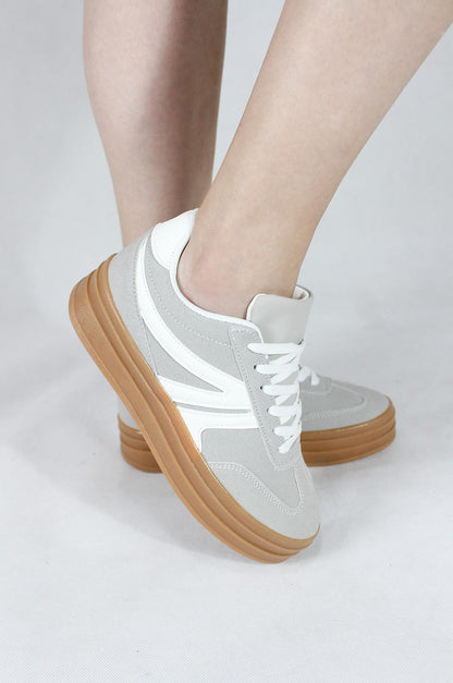 TENIS PARA MUJER MELISA GRIS SANTORINI - vista 2