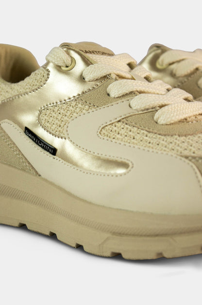 TENIS PARA MUJER MOKA DORADO SANTORINI - detalle
