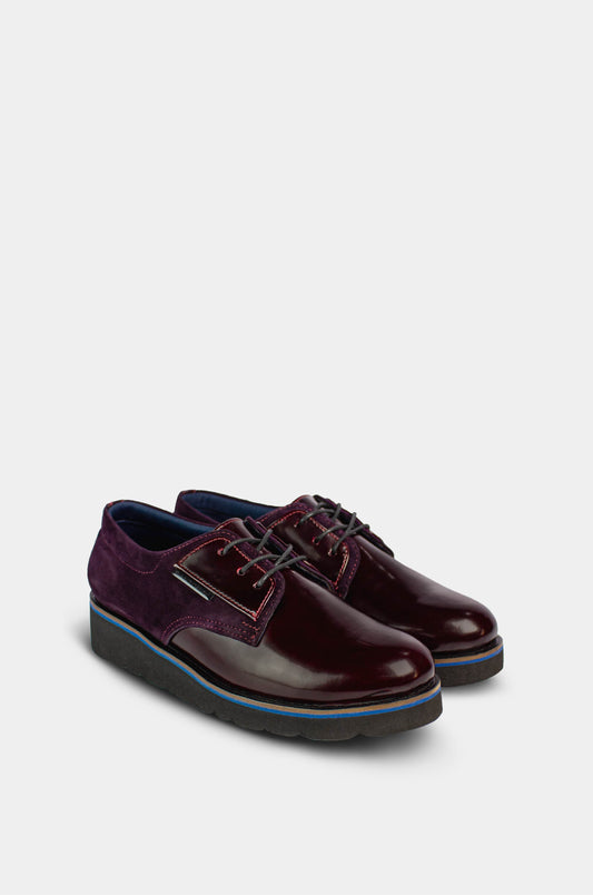 ZAPATOS PARA MUJER BROWN VINOTINTO SANTORINI - vista 45 grados